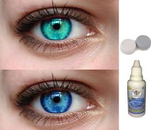 Diamond Eye blue turquoise 2 pair eye color changer