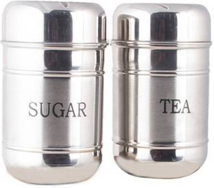 TITIL Steel Tea Coffee & Sugar Container  - 550 ml