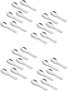 upalabdh 24 PCs Stainless Steel Masala Spoon Steel Coffee Spoon Spice Spoon 8 CM Small Cute Spoon Stainless Steel Cutlery Set
