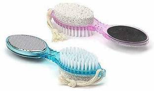 MSDOLLAR 4in1 Foot Care Callus Brush Scrub Feet Stone Scrubber Pedicure Exfoliate 2pc set