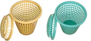 mastBus 50 L Beige, Green Laundry Basket