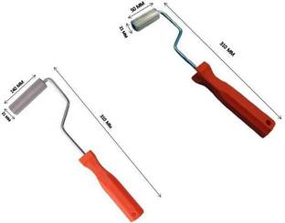 MD Fiberglass Roller Tool, Aluminum Alloy FRP Bubble Paddle Laminating Roller for FRP Resin Work (Pack of Two Size 21 x 50 mm & 21 x 140 mm) Paint Roller