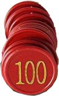 Bal samrat Plastic Token No 100 Numerical Token/Coin Multi Color (Multicolor)