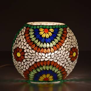 Apoorva Glass GLASS Turkish Home Decor Table Lamp Purse Table Lamp