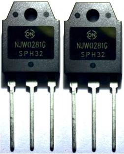 RISARYA Semi NJW0281G NPN Transistor, 15 A, 250 V,150W, 3-Pin TO-3P, 2PCS NPN Transistor