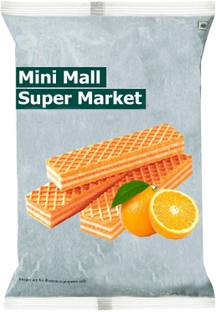 MINIMALL SUPER MARKET Orange Flavoured Waffy Biscuits Waffles