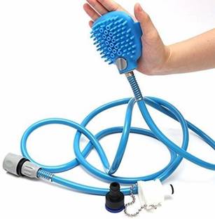 AKHAND SALES 3 in 1 Multi-Functional Handheld Pet Bathing Tool , Shower Sprayer and Scrubber in-One for Pets Dogs , 8 ft Hose, Pet Grooming Washing & Bathing Tools for Dog Cat Bath Pet Spa Kit Pet Spa Kit