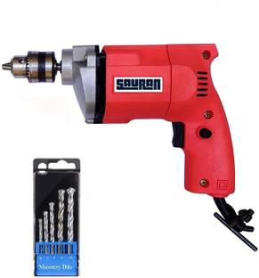 Sauran Heavy duty drill with warranty Heavy drill with 5 pieces bits for concrete and bricks Pistol Grip Drill