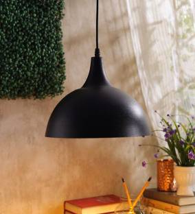KINIS KIN-10 INCH BLACK HANGING Decorative Hanging Lamp/Pendant Lamp/Ceiling Light to décor your Home, Bedroom, Drying Room, Living room, Restaurant and Home Decor Pendants Ceiling Lamp