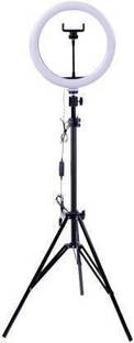 अतर्क 10 Inches Big LED Selfie Ring Light for Smartphone to Capture Your Photo and Video at Tiktok, Musically and Other App with long 6.5 feet extendable Stand Ring Flash Ring Flash (Aluminum) R5 रिंग फ्लैश