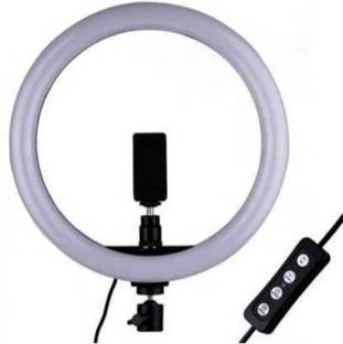 ashaworld Video Ring Light for Photography, Video Shooting, Streaming, TIK Tok Compatible with Camera, Android and iOS Devices Ring Flash (Assorted -10 inch) Ring Flash Holder Without Tripod Stand Flash Ring Flash Ring Flash