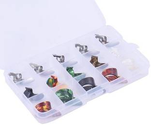 Belear Finger Thumb Guitar Pick 15pcs Set with Storage Box Guitar Pick