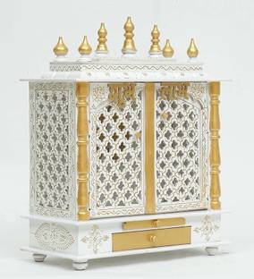 FurniGully (Mandir) Temple for Home Pooja, Arti Solid Wood Home Temple