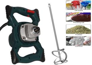 Digital Craft Electric Grade Mixer Handheld 6 Gear Adjustable Paint Cement Plaster Mortar Coating Mixer Putty Powder Stirring Machine Rotary Tool
