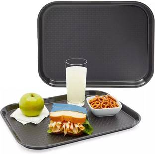 SMART SLIDE 14”x18” Plastic Cafeteria/Fast Food Tray, Platter, Serving Tray for Breakfast, Cold-drink, Restaurant, Hotel, Bar, Kitchen, Party Tray