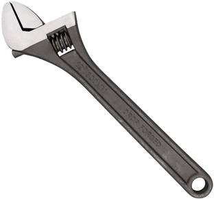 EASTMAN E-2051_15/375MM ADJUSTABLE WRENCH 15 INCH BLACK Single Sided Open End Wrench
