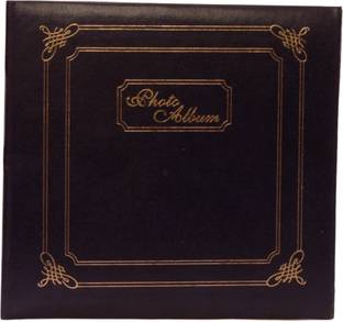 NATRAJ Assorted Vinyl Leather Cover 200 Pocket 4 X 6inch Album