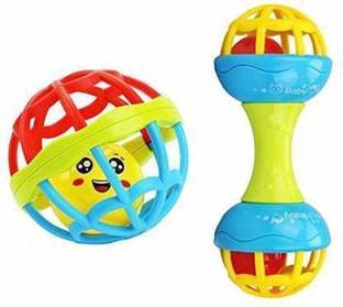 AKSHAR ABSOLUTE Handbells Shake Grab & Rattle Rolling Ball Rattle Rattle