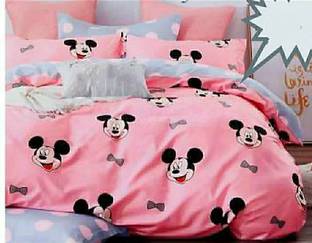 MH PRODUCT 140 TC Microfiber Double Cartoon Flat Bedsheet