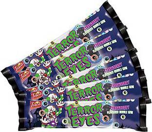 Tosca Combo of Terror Eye Bubble Gum Pack of 5 Multi Chewing Gum