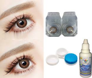 Diamond Eye Dark Brown 1 pair colored Monthly