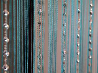 PINDIA 213.36 cm (7 ft) Polyester Semi Transparent Door Curtain Single Curtain