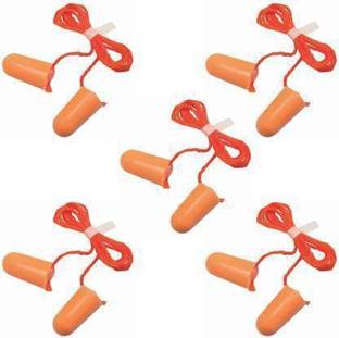 RSN Noise Reducing | For Meditation | During Study | While Travelling | Sleeping Ear Plug (Orange) (Pack of-5) Ear Plug (Orange) Ear Plug (Orange) Ear Plug