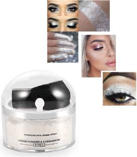 tanvi27 ILLUMINATOR SHIMMERY SHINY GLOW FACE MAKEUP POWDERY SILVERY HIGHLIGHTER FOR ALL TYPE SKIN TONE Highlighter