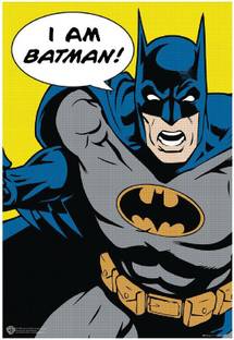 WB Official Licensed I am Batman Comic Poster A4 Paper Print