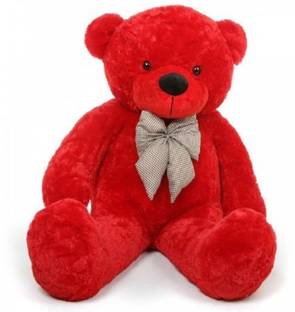 emutz Soft Plush Fabric Teddy Bear with Neck Bow 3 Feet (91 cm) ÃÂ¢ÃÂÃÂ Red  - 36 inch