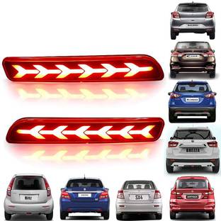 PECUNIA Car Reflector Led Brake Light for Bumper(Rear/ Back) Drl for Maruti SuzukiErtiga- Set of 2 Pcs with wiring (Comfatable Suzuki Baleno/Breeza/Ciaz/Ertiga/New Swift Dzire/Scross/Ritz/SX4/S-Presso/Glanza) Car Fancy Lights