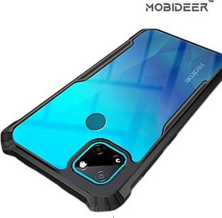 MOBIDEER Back Cover for Realme Narzo 20, Transparent Hybrid Hard PC Back TPU Bumper