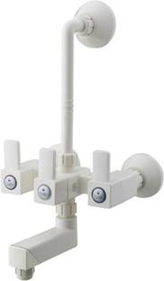 PEARL EDGE WALL MIXER L BEND WITH FLANGE SET of 1 Mixer Faucet