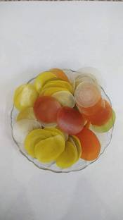 Organic Purify Fryums Disco Colours Papad Snack Chips Ready to Fry Fryums