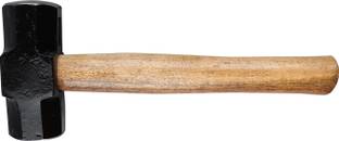 EASTMAN E-2440 Drop Forged Steel, Seasoned Wood Handle, Polished Hitting Face, 8lb/3600GMS, Sledge Hammer