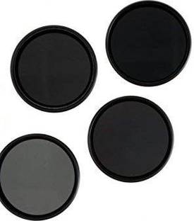 SUPERNIC 58MM Neutral Density ND Filter Kit for Canon Rebel and EOS Series (18-55MM LENS 55-250MM LENS) with 4 pocket carry pouch with microfiber cloth Free  Lens Hood