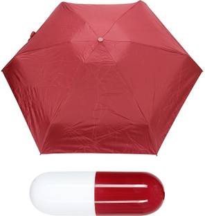 SeaRegal Mini Umbrella 5 Folding Compact Umbrella with Lovely Capsule Umbrella