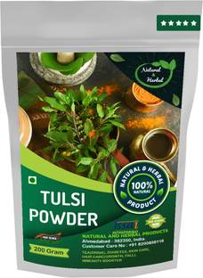 NATURAL AND HERBAL PRODUCTS Tulsi Powder For Tea, Diabetes, Hair Care and Immunity Booster: