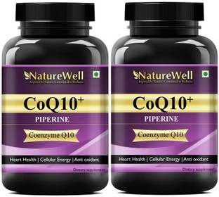 Naturewell Coenzyme Q10 ,COQ10 100mg High Absorption with Piperine & DHA Ultra