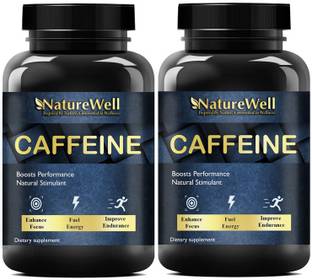 Naturewell Caffeine 200mg, 60 Capsules | Natural Stimulant Ultra