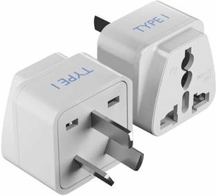 Ceptics India to Australia, China, New Zealand & More (Type I) Travel Adapter Plug - CE Certified - RoHS Compliant - 2 Pack (GP-16-2PK) Worldwide Adaptor