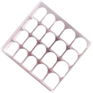 Vinayakart Double Sided Adhesive Nails Tabs False Tips 05 Sheets -100 Nails White