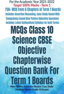 MCQS Class 10 Science Cbse Objective Chapterwise Question Bank for Term 1 Boards