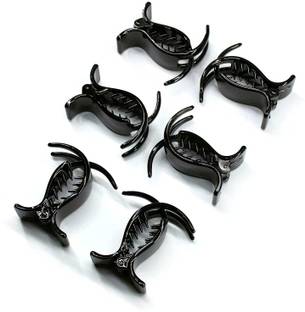 buymeindia (Pack of 6) Black Butterfly hair clutch butterfly clips for women Hair Clip