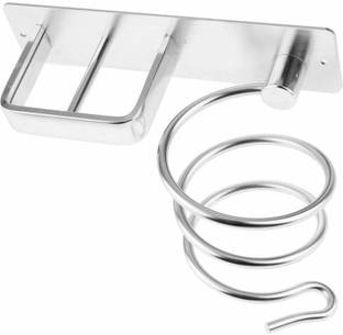 Zorbes Professional Wall Mounted Blow Hair Dryer Holder Shelf Rack Stand Hanger Wall Mounted Dryer Holder