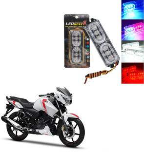 COMICAL MULTICOLOR BLINKING WATERPROOF WARNING POLICE LIGHT/PARKING LIGHT/LICENSE PLATE LIGHT/FLASHER LIGHT-074 Brake Light Motorbike LED for TVS (12 V, 4 W)