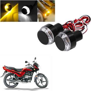 COMICAL HIGH QUALITY WATERPROOF BLINKING WITH WHITE ORANGE COLOR HANDLE/INDICATOR LIGHT-126 Indicator Light Motorbike LED for Hero (12 V, 15 W)
