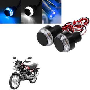 COMICAL HIGH QUALITY WATERPROOF BLINKING WITH WHITE BLUE COLOR HANDLE/INDICATOR LIGHT-121 Indicator Light Motorbike LED for Hero (12 V, 15 W)