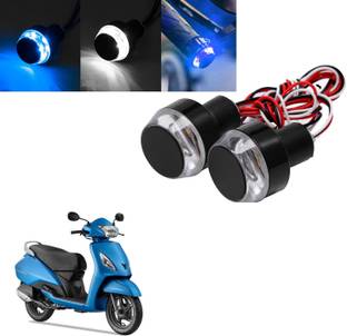 COMICAL HIGH QUALITY WATERPROOF BLINKING WITH WHITE BLUE COLOR HANDLE/INDICATOR LIGHT-205 Indicator Light Motorbike LED for TVS (12 V, 15 W)