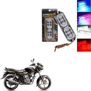 COMICAL MULTICOLOR BLINKING WATERPROOF WARNING POLICE LIGHT/PARKING LIGHT/LICENSE PLATE LIGHT/FLASHER LIGHT-101 Brake Light Motorbike LED for Bajaj (12 V, 4 W)
